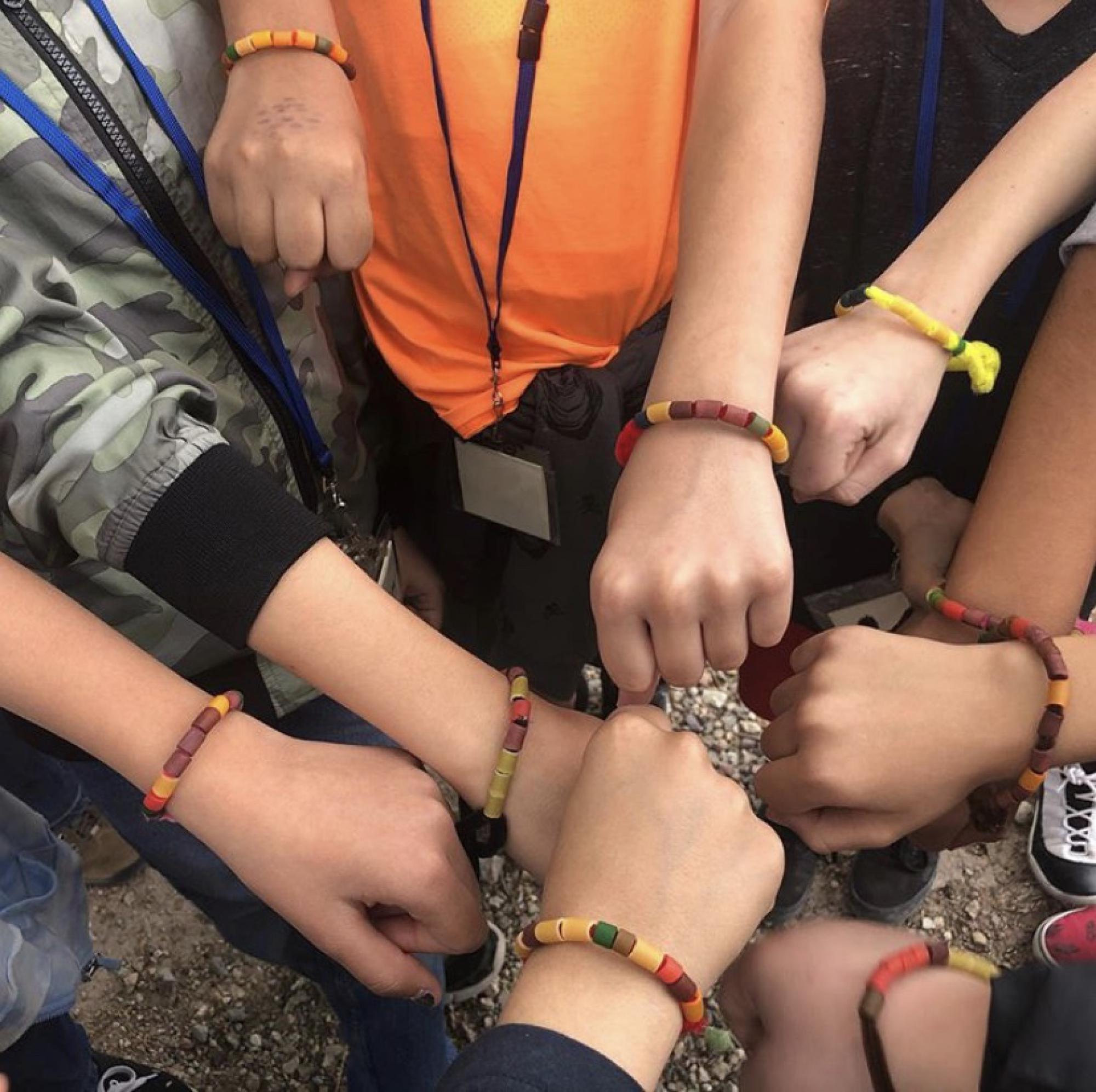 Photo of Students&#039; Bracelets at Sweetwater Wetlands